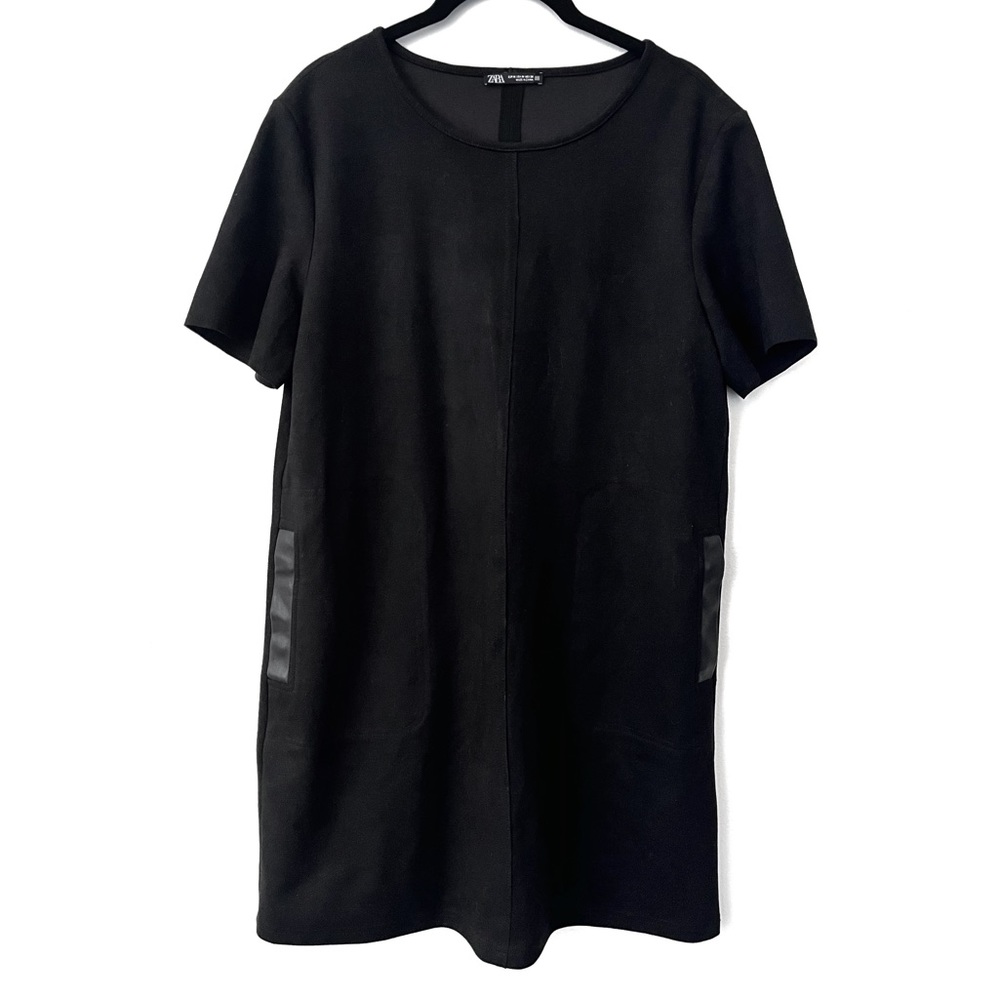 Faux Suede Mini Dress